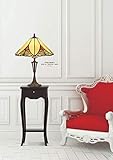 Handgefertigte Tiffany Hockerleuchte von Casa Padrino Höhe 60 cm, Durchmesser 40 cm - Leuchte Lampe...