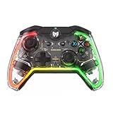 BIGBIG WON PC Controller Rainbow Lite RGB PC Wired Controller, 0 Deadzone Joystick,...