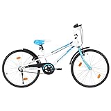 LEDAMP Sportartikel, Outdoor-Freizeit, Radfahren, Fahrräder, Kinderfahrrad, 61 cm, Blau und Weiß
