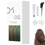 Milde Haarfärbecreme Zum Selbermachen, 200 Ml, Permanente Haarfarbe, Natürlicher Glanz, Milde...