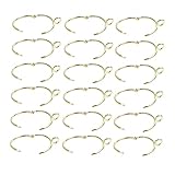 Cabilock 1 Satz 30 Stück Vorhangclipzubehör hängend Gold Gardinenhaken Vorhängeringe mit Clips...