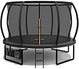 Devoko Trampolin Outdoor Ø 228/305/366/427 cm, GS-Zertifikat, Kindertrampolin Gartentrampolin mit...