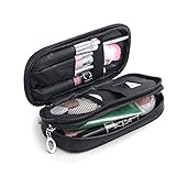 MLMSY Make-up-Tasche für Frauen mit Spiegel Beauty Pinsel Reise-Kit Organizer Kosmetiktasche...