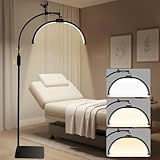 LED Half Moon Lampe, Faltbare Kosmetik Lampe mit Telefonhalterung,360° drehbarer Lichtkopf,3...