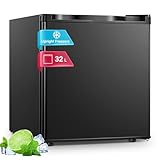FOHERE Mini Gefrierschrank 32L -22°C Klein Kompakt Leise 43db Gefrierbox, Wechselbarer...