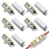 5 Stück Kabelverbinder Draht für 2,5 Bis 16 mm² Klemmblock mit Doppelschrauben Drahtverbinder...