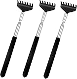 3er Rückenkratzer Set - Stabil & ausziehbar mit breiter Kratzfläche für effektive Linderung von...