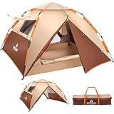 BETENST Camping Zelt, Pop Up Zelt 3 Personen Familie Kuppelzelt Wasserdicht Winddicht mit 2...