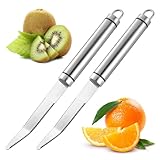 Giantree 2er Grapefruit Löffel, Grapefruitmesser Gebogenes Grapefruitmesser aus Edelstahl mit...