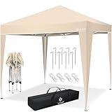 KESSER® Pavillon Faltpavillon 3x3m | Pop-Up Gartenpavillon Höhenverstellbar Stabil Wasserdicht...
