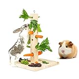 Heuraufe für Kaninchen, Futterbaum Kaninchen Meerschweinchen, Futterbaum Hasen, Futterbaum...