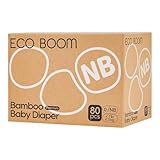 ECO BOOM Baby Premium Öko Windeln Größe 0 aus Bambus (0-3kg), für empfindliche Babyhaut,...