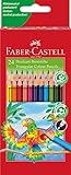 FABER-CASTELL 116544 - Farbstifte Dreikantform, 24er Kartonetui