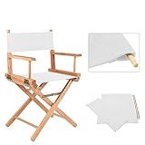 Powstro Casual Directors Chairs Cover Kit Ersatzsitzbezug für Directors Chair Canvas Sitzbezüge...
