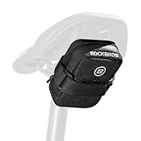 ROCKBROS Fahrrad Satteltasche Mini Tragbare Fahrradsatteltasche Kompakte Aufbewahrungstasche Rennrad...