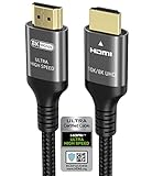 Ubluker 10K 8K 4K HDMI Kabel 48Gbps 2M, Zertifiziertes Ultra High Speed HDMI® Kabel 4K 240Hz 144Hz...