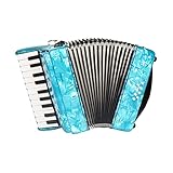 TKFDC 22-Tasten-Akkordeon Mit 8 Bässen, Mehrfarbiges Tasteninstrument, Aufrollbares Klavier Mit...