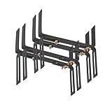 BigDean 2 Paar Blumenkastenhalter anthrazit (2 Stück) Standard H-Form Kasten Halter...
