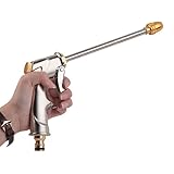Garten Handbrause Metall Hochdruck Garten Spritzpistole Heavy Duty 4 Sprühmuster Garten...
