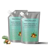 Trichology Anti-Haarausfall & Volumenshampoo, stärkt die Haarwurzeln, pflegt die Kopfhaut,...