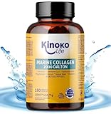 Kinoko Life - Marine Kollagen Kapseln | 180 Kapseln, Hyaluronsäure, Pflanzenextrakte, Coenzym Q10,...