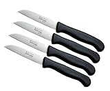 Schwertkrone 4er Messer-Set gerade/Gemüsemesser scharf Küchenmesser Schälmesser...