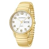 Timever Herren Armbanduhr Quarzuhr Analog mit Edelstahl Zugarmband,Datum,großen Ziffern Leicht...