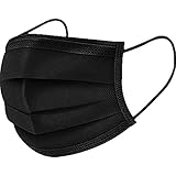 URUSANA 20x FFP2 Schwarz Maske 5-Lagen Mundschutzmaske Atemschutzmasken hygienische Einzelverpackung...