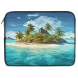 Tropical Island Laptop-Hülle, 15 Zoll (38,1 cm), stoßfeste Computerabdeckung, tragbare...