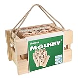Mölkky Original - Holz Wurfspiele für Draußen, Garten, Picknick, Strand, Freizeit, Camping -...