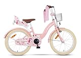 SJOEF Dolly Kinderfahrrad 18 Zoll | Ab 5-7 Jahre | Kinder Fahrrad für Mädchen/Jugend |...