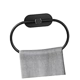 BUGUUYO an der Wand befestigte Handtuchringe modern Haken im Freien für Handtuchstange...