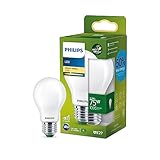 Philips LED Classic ultraeffiziente E27 Lampe, mit Energieeffizienzklasse A, ersetzt 75W, matt,...