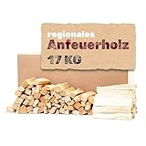 Heumüller Holzwolle Anzündholz 17 kg I Anfeuerholz aus gespaltenem & entrindetem Kiefernholz I...