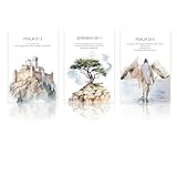 Brewlix ück Christliche Poster, Leinwand Bibel Verse Wanddeko, Jesus Bilder für Wohnzimmer,...