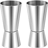 2 Stück Messbecher Cocktail, CL Messbecher, Kleiner Messbecher, Dual Spirit Measure Cup für Bar...
