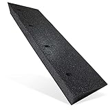TOPRUBBER ® Bordsteinrampe 1000x250x110 Bordstein Auffahrrampe aus Gummigranulat
