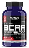 Ultimate Nutrition Flavored BCAA Powder 12,000, Post Workout Recovery Drink, 3g Leucine 1.5g Valine...