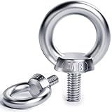 YOOPIN Ringschraube M8, 6 Stück Ösenschrauben, 304 Edelstahl Augenschraube, Ringschraube mit...