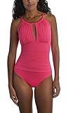 La Blanca Women's Island Goddess High Neck Keyhole Mio One Piece Swimsuit, Ginger, 16