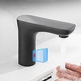 Waschtischarmatur Sensor Infrarot Wasserhahn Bad Schwarz Infrarot Sensor Armatur Wasserhahn für...