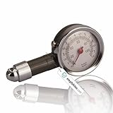 Pitlane Performance® Reifendruckprüfer Luftdruckmesser für Auto, Fahrrad & Motorrad analoger...
