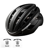 ROCKBROS Fahrradhelm Integrierter Radhelm, Leichter Cityhelm Rennradhelm, Robuster Atmungsaktiv für...