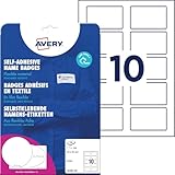 AVERY Zweckform J4785-20 Namensetiketten (200 Namensaufkleber, 80x50mm auf A4, selbstklebend,...