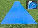 Make-A-Slide Riesige blaue Kunststoff-Wasserrutschen für Erwachsene – 30,2 m, 2,5 m, 15,7 m lang,...