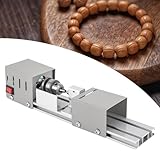 MIIWWOWO Drehbank Mini Drehmaschine Metall Drehbank 100W Drechselbank für Holz, Feindrehmaschine...