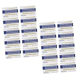 Healvian 40 Stück Teiliges Zahnfarbkarte aus Langlebigem PVC für Vergleich Zahnpflege Zubehör...