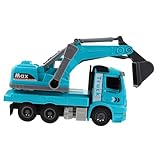 ibasenice Licht und Musik Bagger Modell Blauer LKW mit Inertialantrieb Robustes...