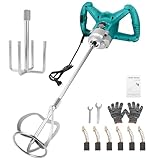 WingFly 3200W Rührwerk Mörtelrührer, 230V Farb-Mörtelrührer Betonrührer, 6 Gang-Getriebe,...