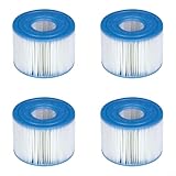 4 Stück Spa-Filter für Wanne für Intex S1 29011E für Pure Spa Filter Schmutz effizient,...